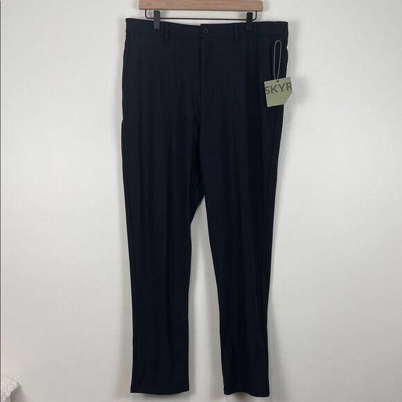 NWT Skyr Men's 36x32 Dress Pants Moisture Wicking Slim Fit Tricot Destiny - Picture 1 of 7